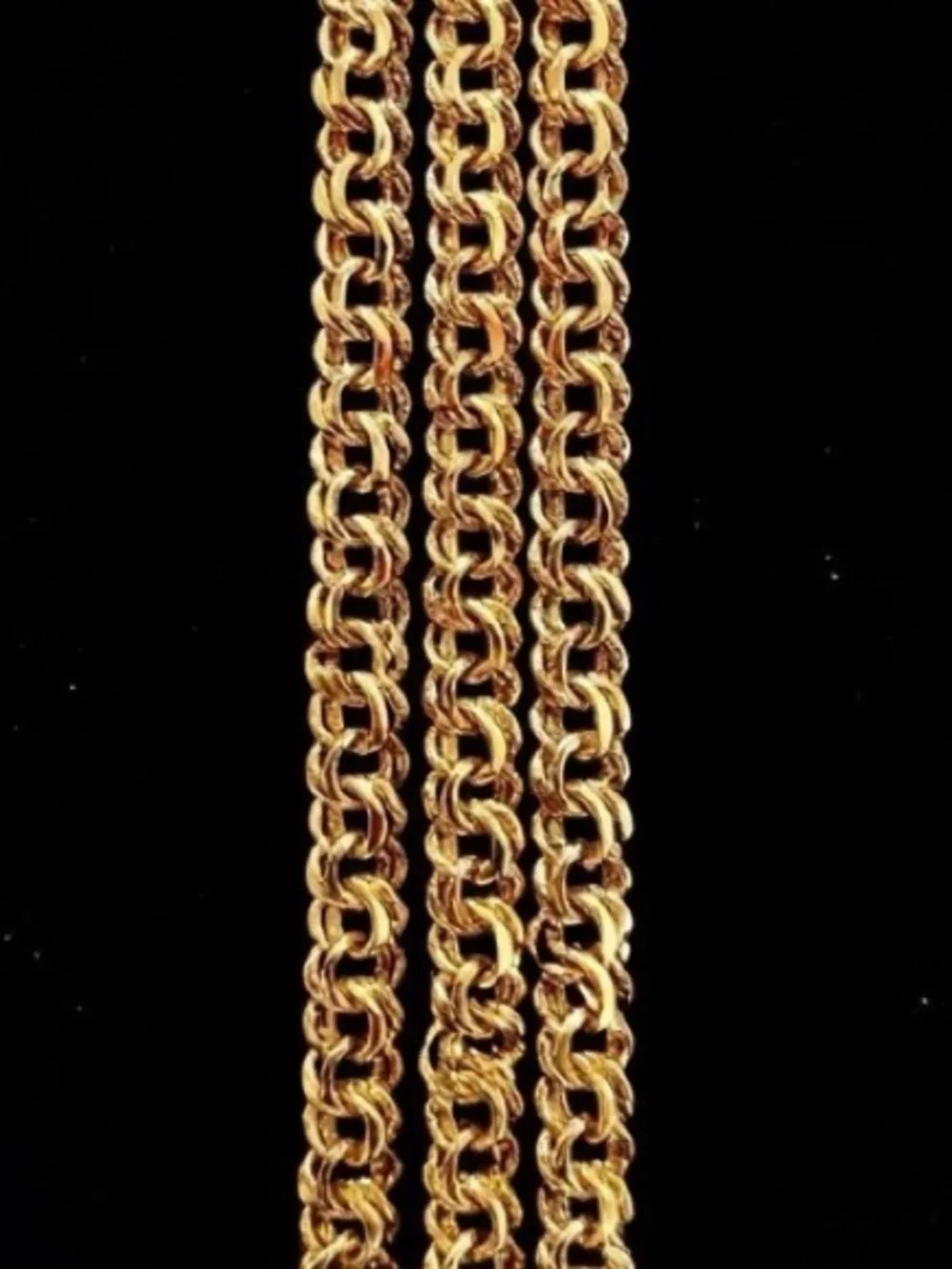 9.2” Bismark Gold plated 18k Link Chain Bracelet - Men’s Women’s Jewelry